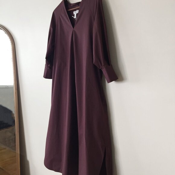 *SOLD* COS Poplin Cotton Midi Shirt Dress Size 4 - Picture 2 of 8